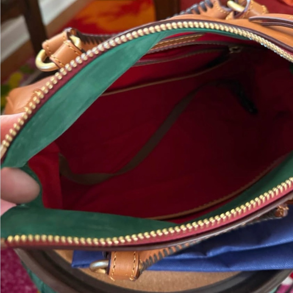 Dooney & Bourke Florentine Satchel Mini Bag with signature Interior. - Picture 5 of 13